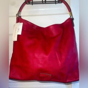 NWT red Liz Claiborne purse shoulder bag. Perfect for the holidays.